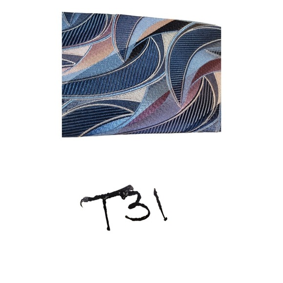 CONCEPTS by Claiborne Men's Silk Necktie Blue Multi Geometric 100% Silk Abstract - Picture 12 of 12